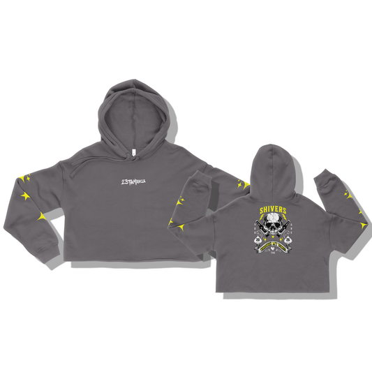Product mockup of TMB Beer Cropped Hoodie